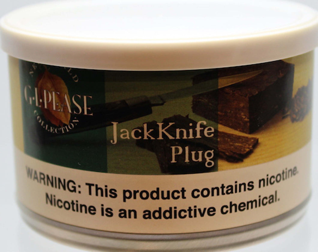 G.L. Pease Jack Knife Plug 2 oz Tin