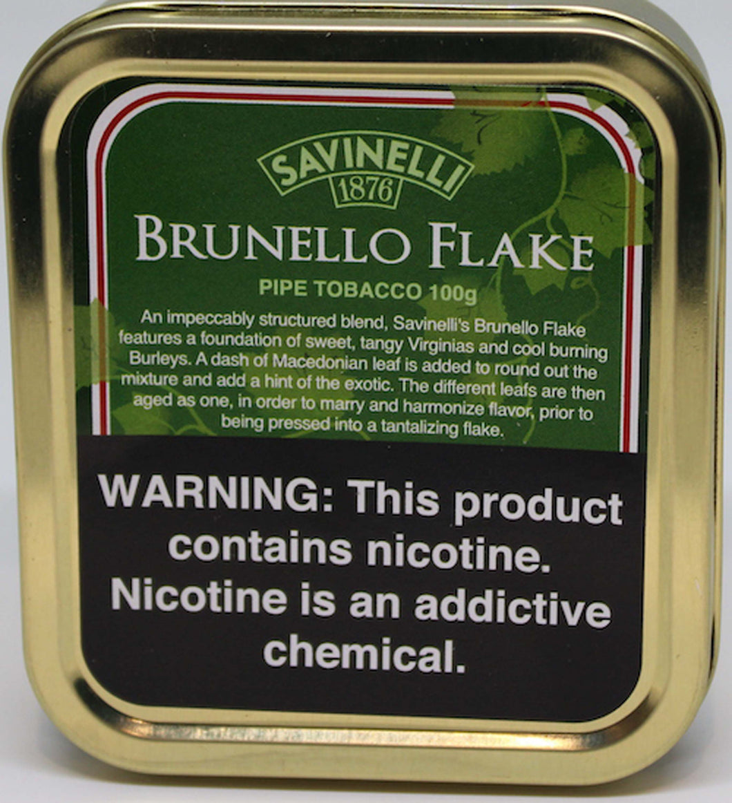 Savinelli Brunello Flake 100g Tin