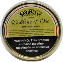 Load image into Gallery viewer, Savinelli Doblone d&#39;Oro 100g Tin
