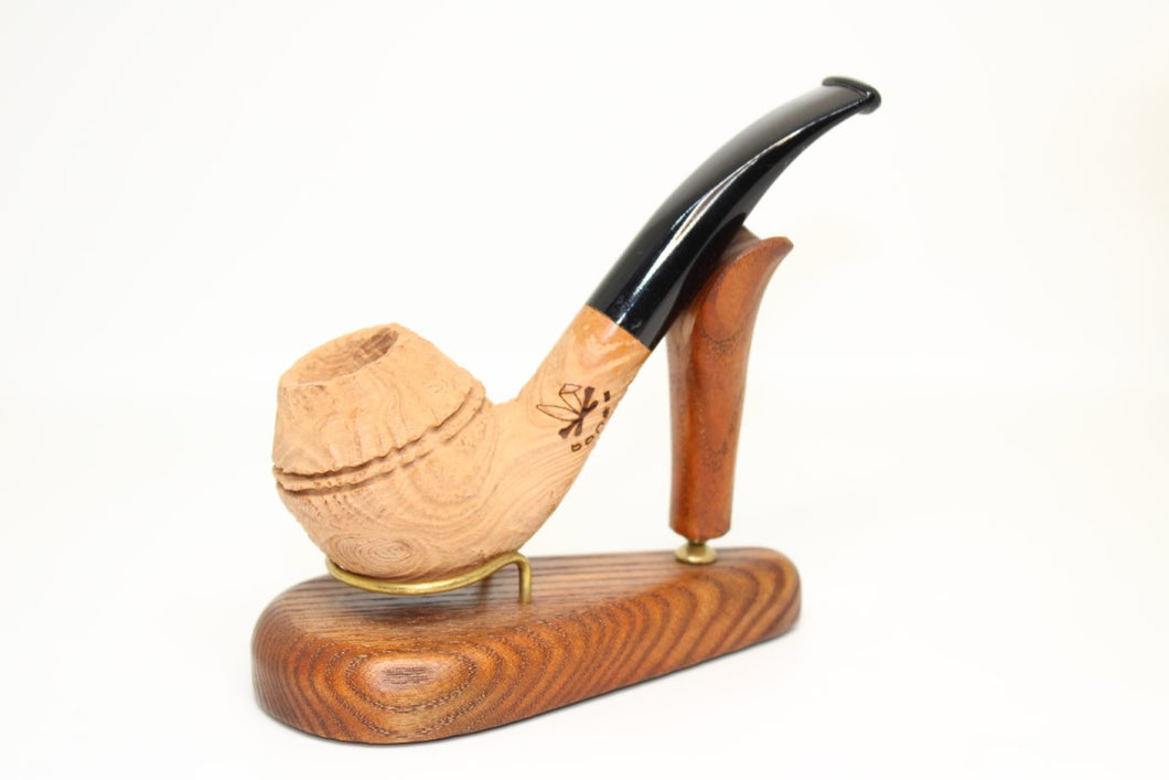 Bones Bent Rhodesian Sandblasted Pipe