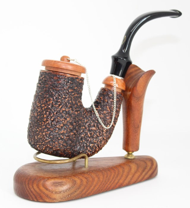 Brebbia Oom-Paul Rusticated Pipe