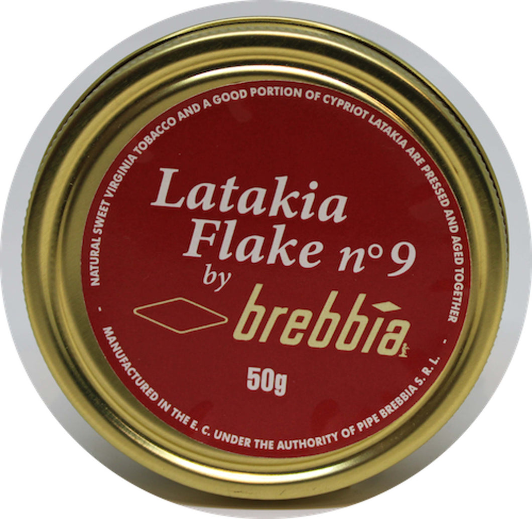 Brebbia Latakia Flake No. 9 50g Tin